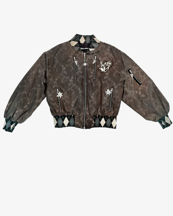 Chopova Lowena - Women's Crescent Green Bomber Jacket - (Brown) AW26 5395-AW26-Brown