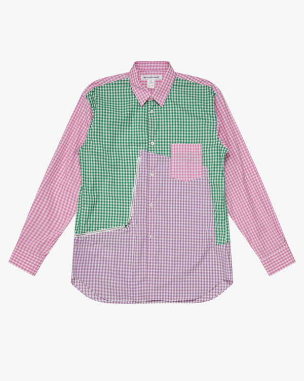 CDG Shirt - Men's Check Cotton Poplin - (Multi)