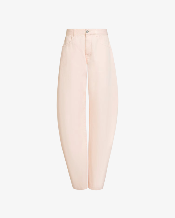 ALAÏA - Women's Round Pants Tinted Denim - (Pink)