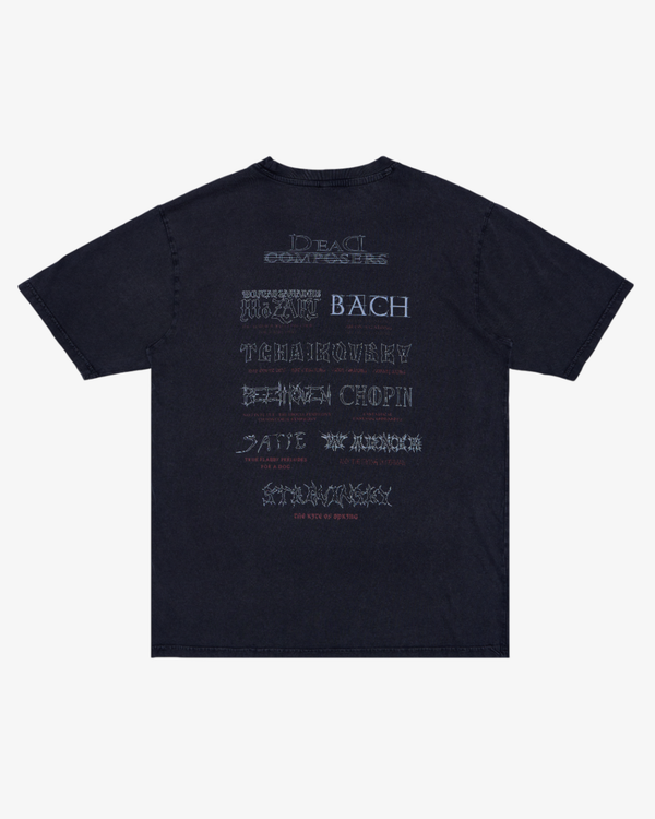 Deathmask_DEATHMASK - Men's Dead Composers Double Sided Tour T-Shirt - (Black)_TEES