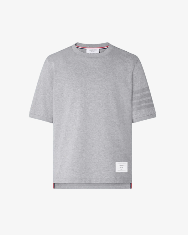 Thom Browne - Men's Short Sleeve Rib Cuff Tee - (Light Grey)