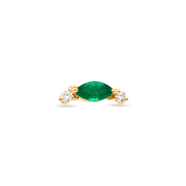 DELFINA DELETTREZ - Dincing Dia Emerald Earring