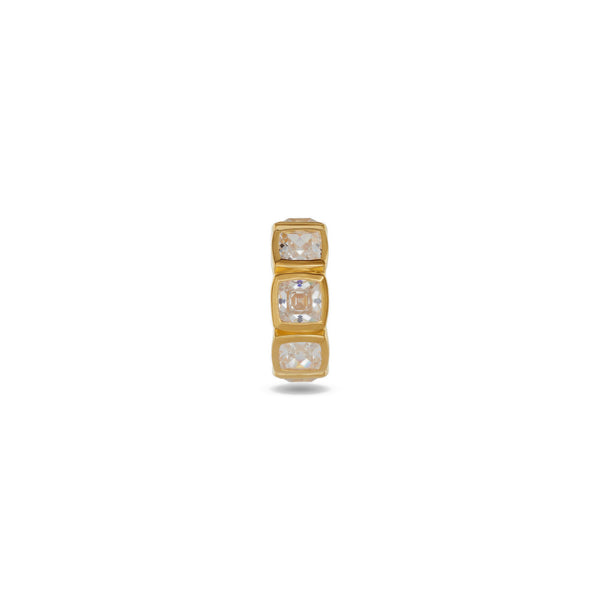 Tom Wood_TOM WOOD - Gold Plated & Zirconia Cushion Ear Cuff_EARRINGS