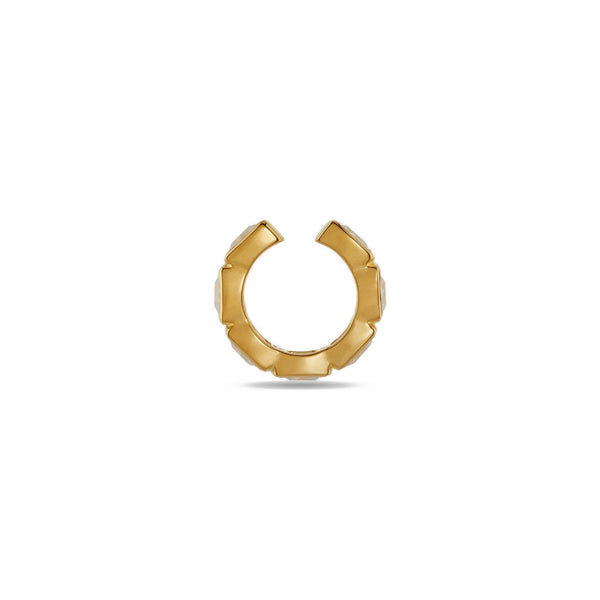 Tom Wood_TOM WOOD - Gold Plated & Zirconia Cushion Ear Cuff_EARRINGS