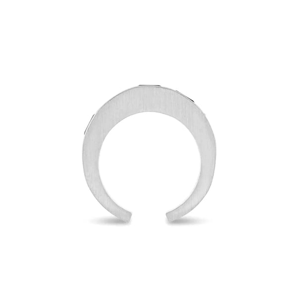 Tom Wood_TOM WOOD - Silver Arch Ring with Baguette Olive Quartz_RINGS