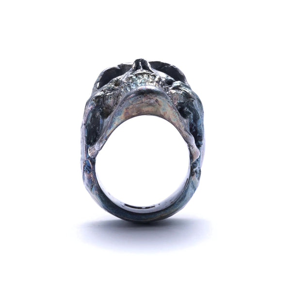 13 LUCKY MONKEY - Aurora Full Skull Ring