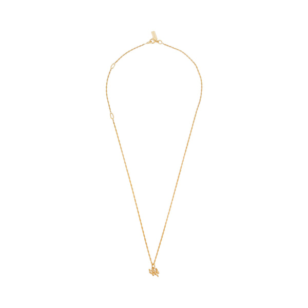 Patcharavipa_PATCHARAVIPA - DSM Exclusive Tiny Diamond Rabbit Necklace - (Yellow Gold)_NECKLACES