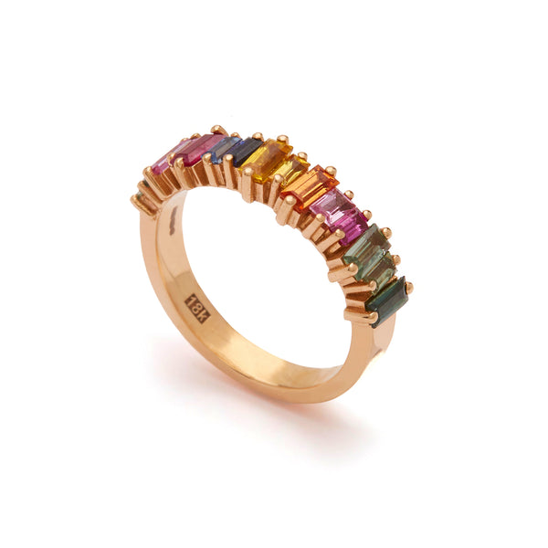 Suzanne Kalan_Suzanne Kalan - Rainbow Sapphire Halfway Band_RINGS