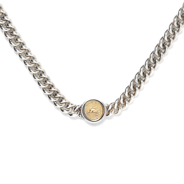 Bunney_Bunney - Year of the Rabbit Coin Necklace - (Silver/Gold)_NECKLACES