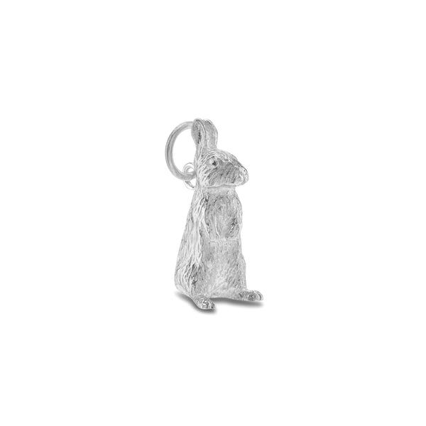 Bunney_Bunney - Standing Rabbit Charm - (Silver)_PENDANTS