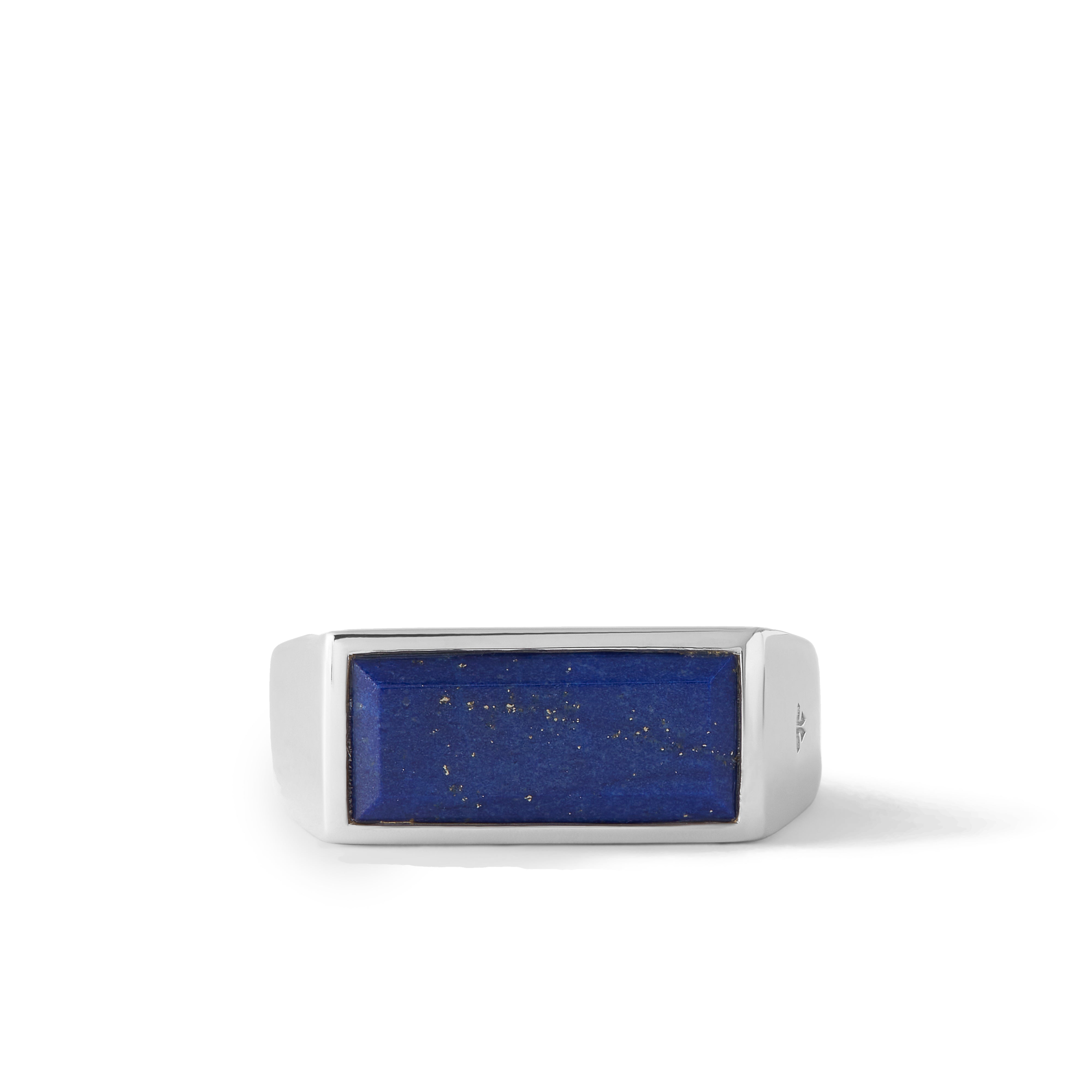 TOM WOOD: Peaky Ring Lapis (Silver) | DSMS E-SHOP