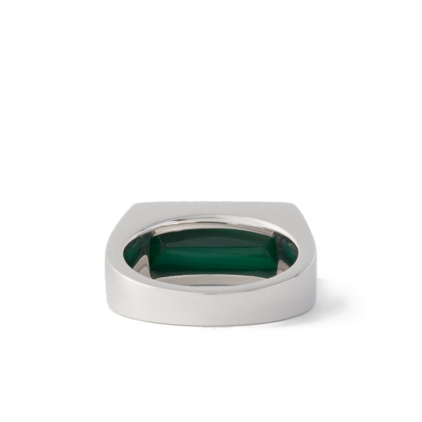 Tom Wood_TOM WOOD - Peaky Ring Malachite - (Silver)_RINGS