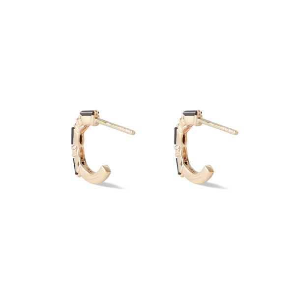 Suzanne Kalan_SUZANNE KALAN - Women's Black Sapphire & Diamond Earrings - (Yellow Gold)_EARRINGS