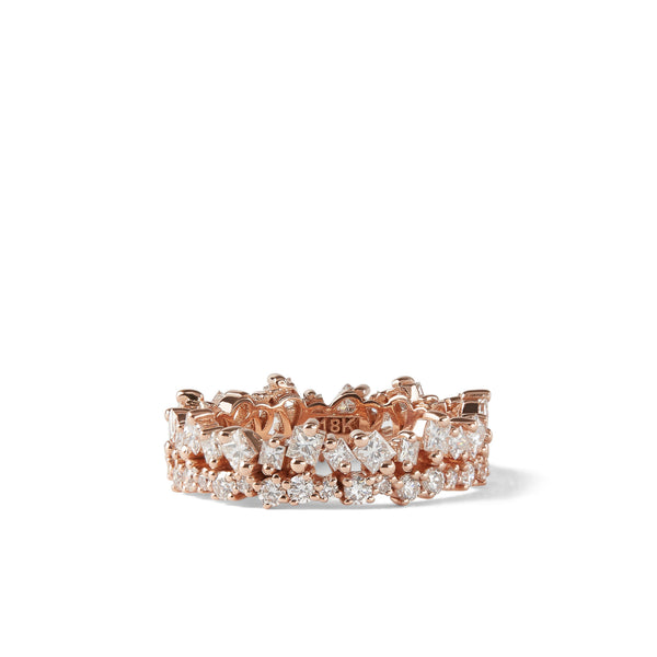 Suzanne Kalan_SUZANNE KALAN - Women's Princess Stack Diamond Band - (Rose Gold)_RINGS