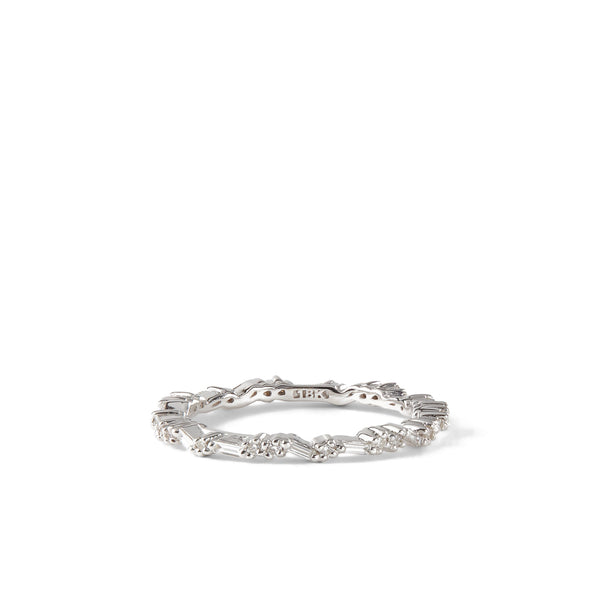 Suzanne Kalan_SUZANNE KALAN - Women's Eternity Frenzy Baguette Ring - (White Gold)_RINGS
