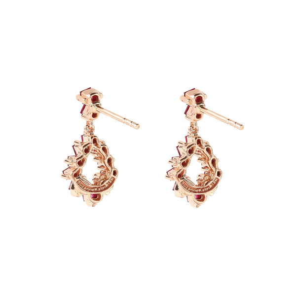 Suzanne Kalan_SUZANNE KALAN - Women's Ruby Drop Earrings - (Rose Gold)_EARRINGS