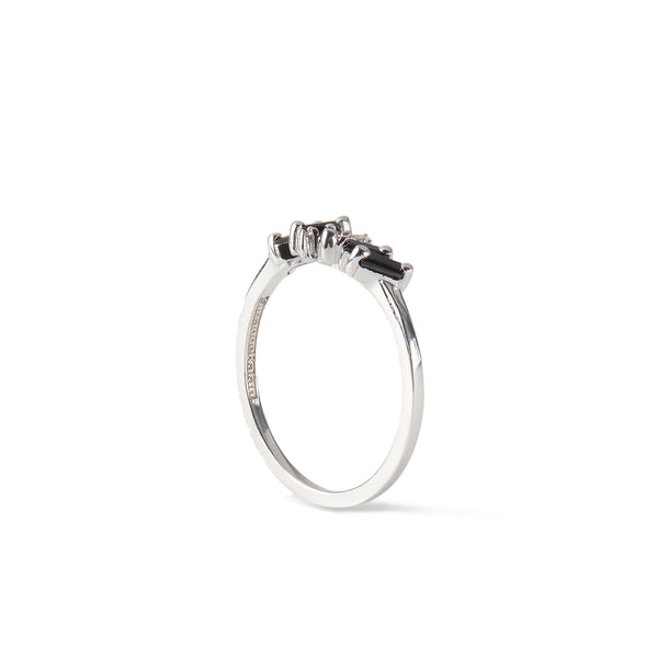 Suzanne Kalan_SUZANNE KALAN - Women's Black Sapphire And Diamond Ring - (White Gold)_RINGS