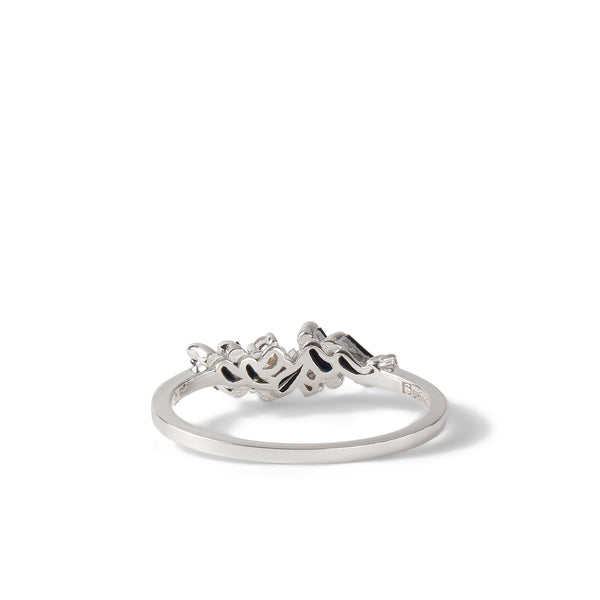Suzanne Kalan_SUZANNE KALAN - Women's Black Sapphire And Diamond Ring - (White Gold)_RINGS