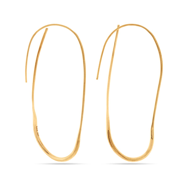 BAR JEWELLERY - Brass Drift Earrings