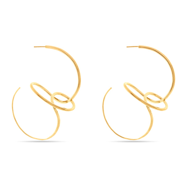 BAR JEWELLERY - Brass Sfera Earrings