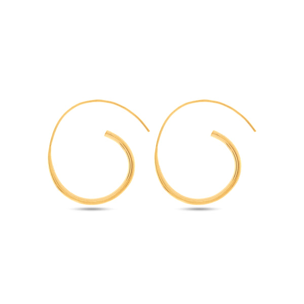 BAR JEWELLERY - Brass Arc Earrings
