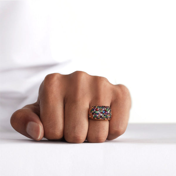 Nada Ghazal_NADA GHAZAL - Baby Malak Bonbon Rectangle Ring_RINGS