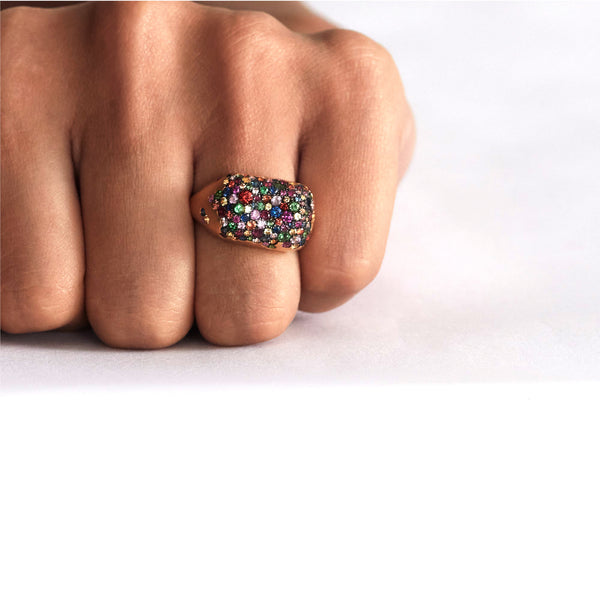 Nada Ghazal_NADA GHAZAL - Baby Malak Bonbon Rectangle Ring_RINGS