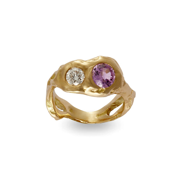 NADIA SHELBAYA - Serpent Lilac Sapphire Ring