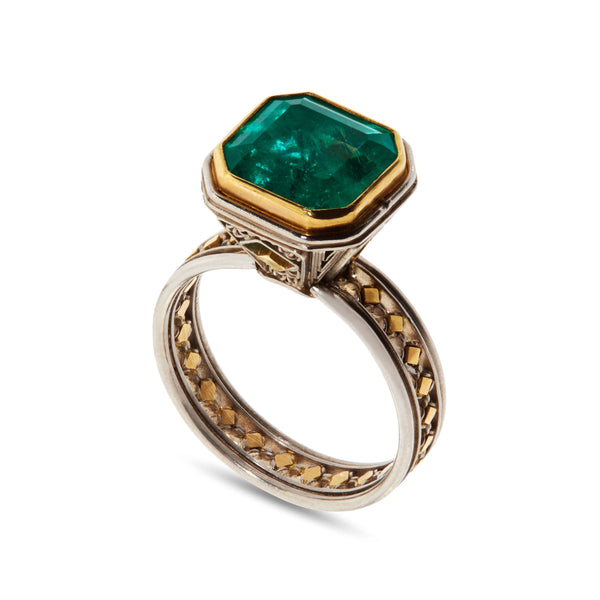 Nikolle Radi_NIKOLLE RADI - Emerald & Platinum Ring_RINGS