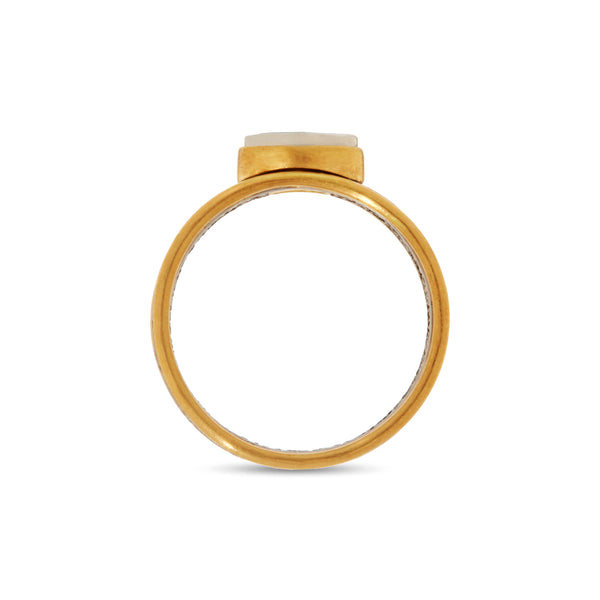 Nikolle Radi_NIKOLLE RADI - Emerald Platinum and Emerald Band Ring_RINGS