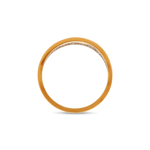 Nikolle Radi_NIKOLLE RADI - Handworked Yellow Gold & Platinum Strand Ring_RINGS