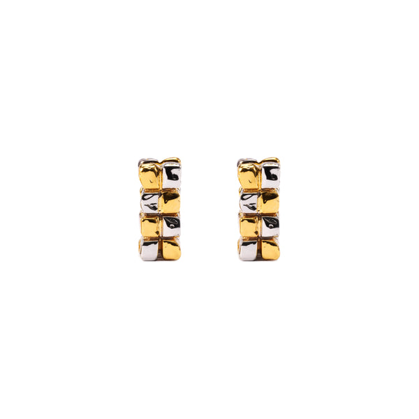 Patcharavipa_PATCHARAVIPA - Grid Earrings III - (Yellow Gold)_EARRINGS