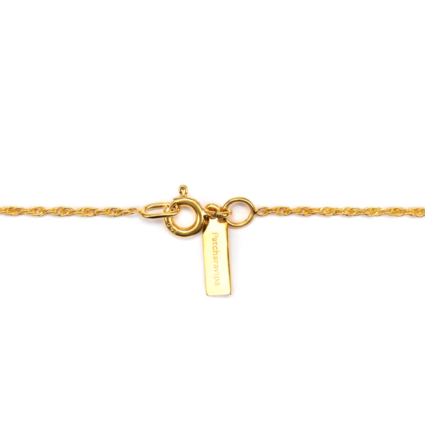Patcharavipa_PATCHARAVIPA - Grid Cross Necklace - (Yellow Gold)_NECKLACES