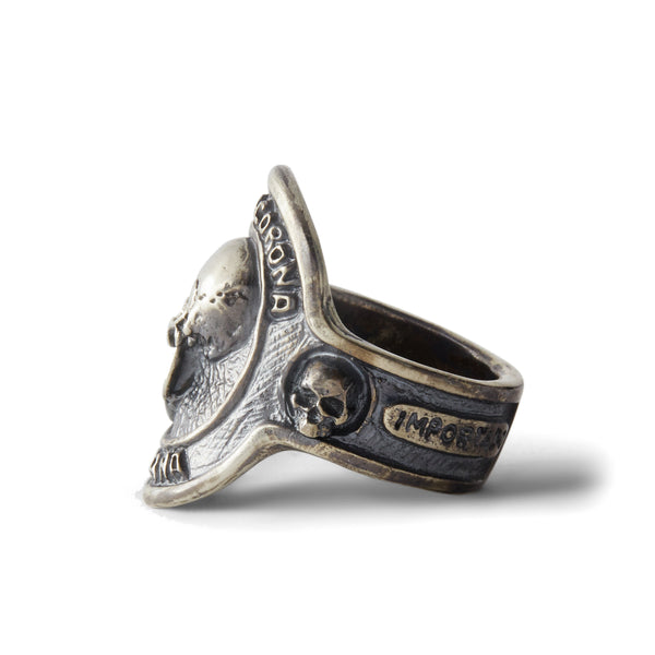 13 LUCKY MONKEY - Men's Julietta Cigar Band Ring - (Stirling Silver)