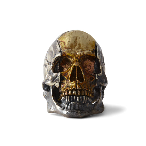 13 LUCKY MONKEY - Men's Brienne Skull Ring - (Silver)