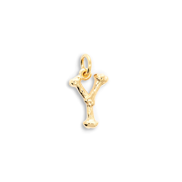 THE GREAT FROG - Letter Y Alphabones Pendant