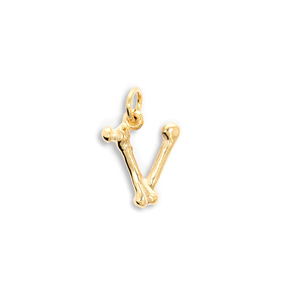 THE GREAT FROG - Letter V Alphabones Pendant