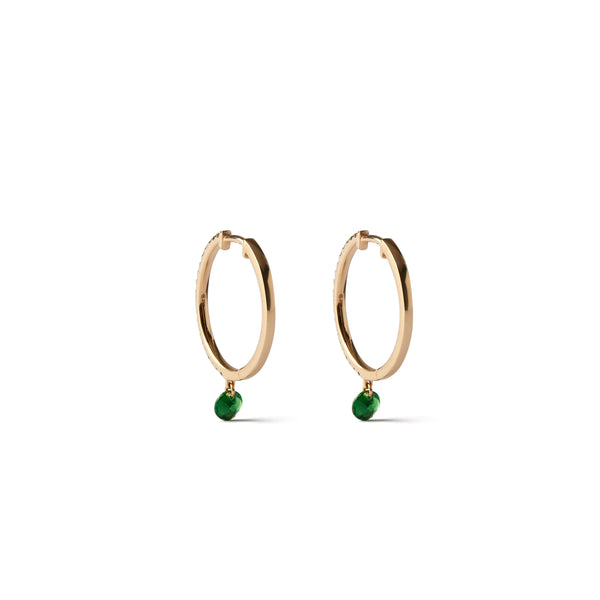 Raphaele Canot_RAPHAELE CANOT - Set Free Micropave Tsav Earrings - (Yellow Gold)_EARRINGS