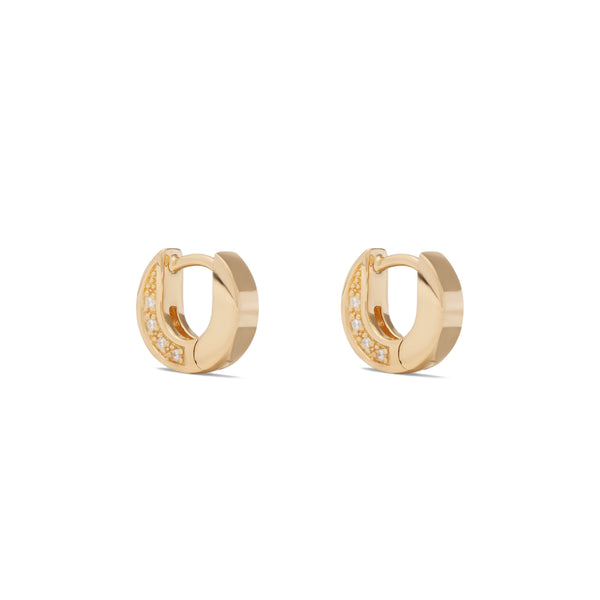 Tom Wood_Tom Wood - Women’s Nova Huggies Gold - (Gold)_EARRINGS