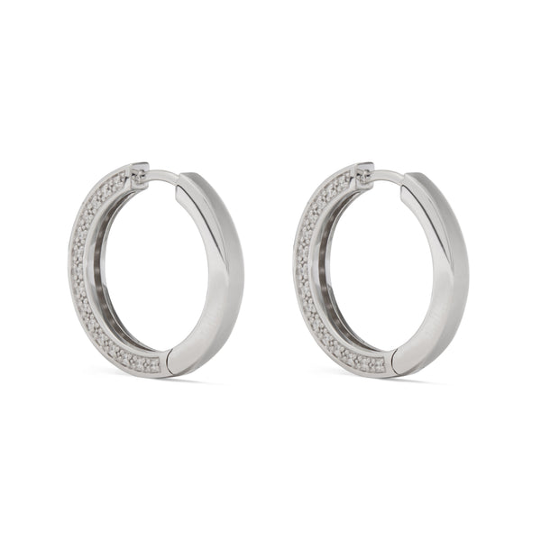 Tom Wood_Tom Wood - Women’s Nova Hoops Medium - (Silver)_EARRINGS