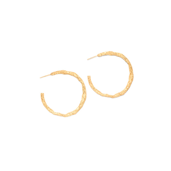 COMPLETEDWORKS - Thin Hoop Earrings - (Gold)