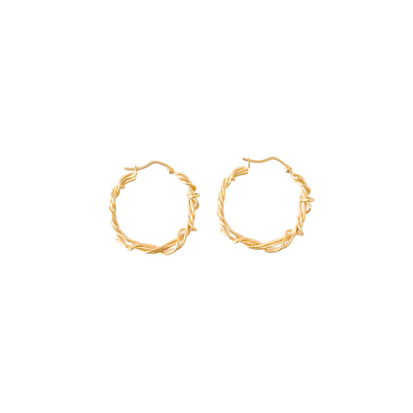 COMPLETEDWORKS - Twisted Hoop Earrings- (Gold)