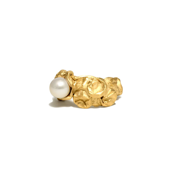 Completedworks_COMPLETEDWORKS - Crushed Pearl Ring - (Gold)_RINGS