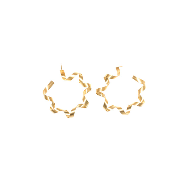 Completedworks_COMPLETEDWORKS - Paper Shredder Earrings - (Gold)_EARRINGS
