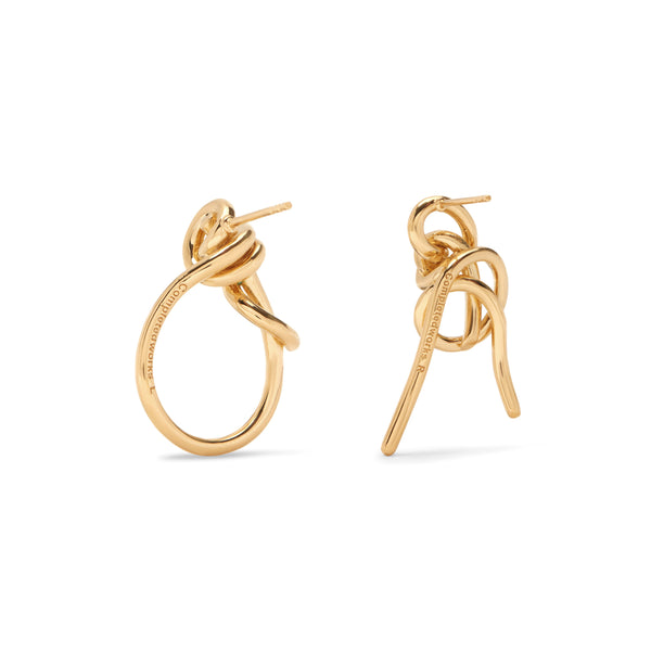 Completed Works - DSM Exclusive Knotted Earrings - (Yellow Gold)