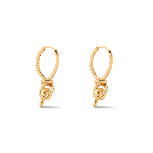 Completedworks_Completed Works - Lasso Hoop Earrings - (Yellow Gold)_EARRINGS