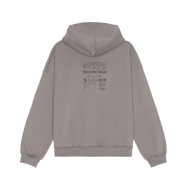 Balenciaga_BALENCIAGA - Men's Moll Hoodie - (Smoked Grey)_SWEATERS
