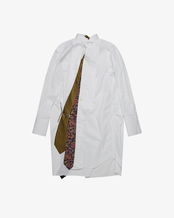 Junya Watanabe Man - Men's Neckties Longline Shirt - (White)