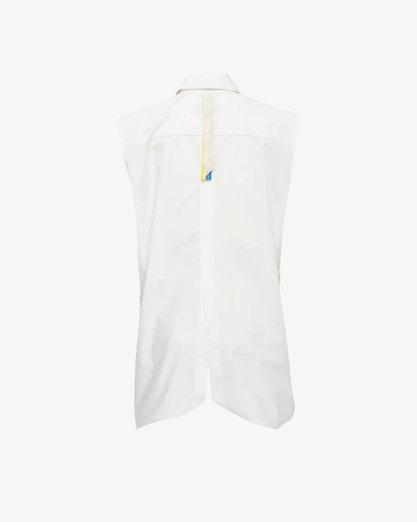 LITKOVSKA_LITKOVSKA - Women's Deconstructed Woоl Blend Shirt - (White)_SHIRTS