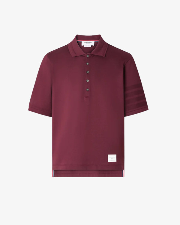 Thom Browne - Men's Short Sleeve Rib Cuff Polo - (Burgundy)